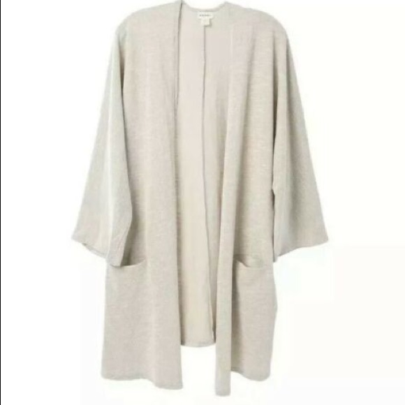 DONNI. Open front Gray Sweater Coat Size Unique - Picture 6 of 10